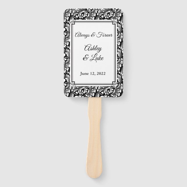 Wedding Paddle Fan (Front)
