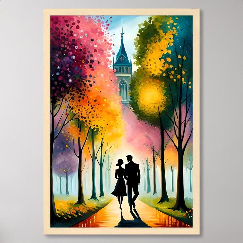 Wedding Painting Capturing Love Journey Eternal Poster