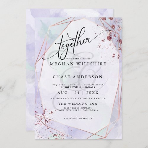 WEDDING  Pale Lilac and Seafoam Green Jasp