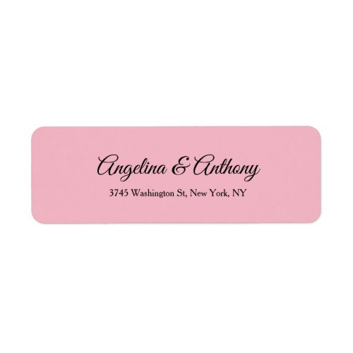 Wedding Pale Pink Professional Creative Elegant Label