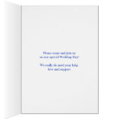 Wedding pansy blue will you be my flower girl? (Inside (Right))