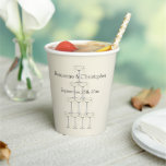 Wedding Paper Cups Champagne Glasses