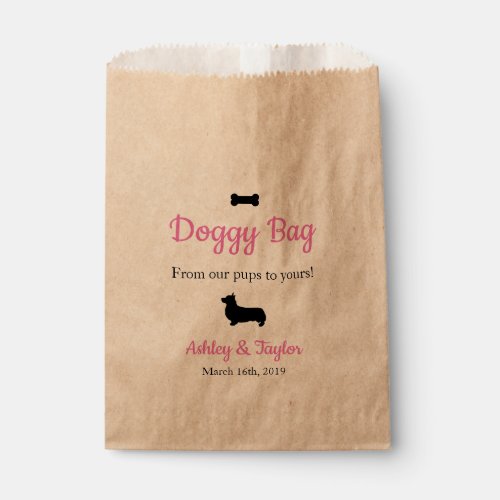 Wedding Paper Doggy Treat Bag