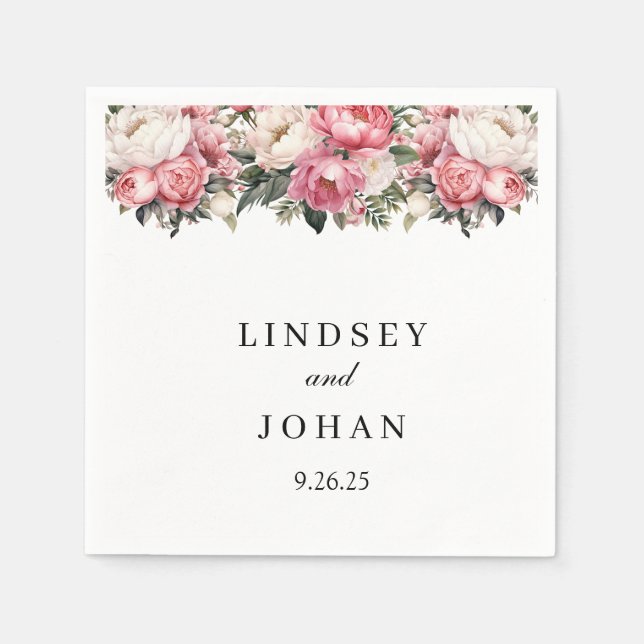 Wedding Paper Napkins (Front)