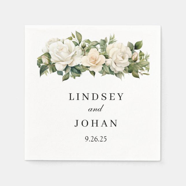 Wedding Paper Napkins (Front)