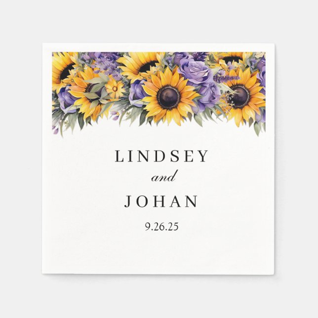 Wedding Paper Napkins (Front)