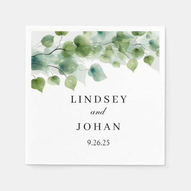 Wedding Paper Napkins (Front)