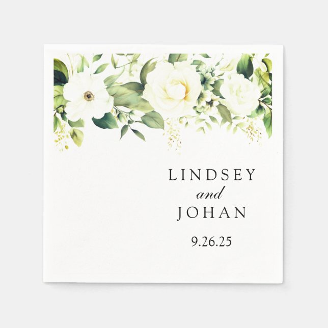 Wedding Paper Napkins (Front)