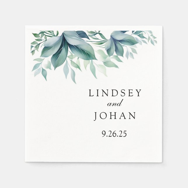 Wedding Paper Napkins (Front)