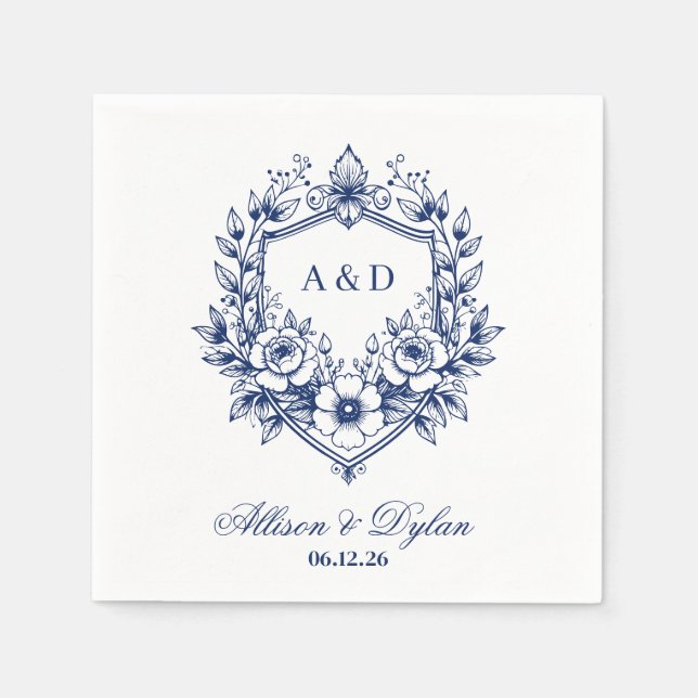 Wedding Paper Napkins (Front)