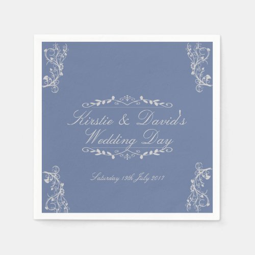 Wedding Paper Napkins with ornate decorations