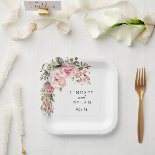 Wedding  paper plates (Wedding)