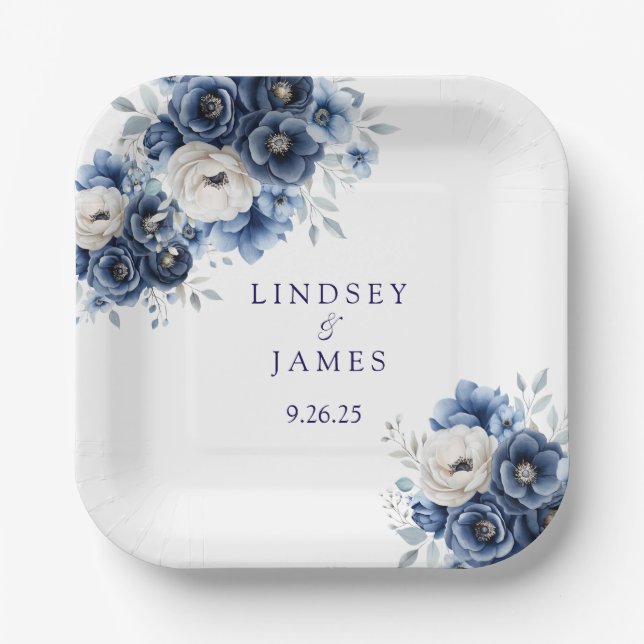 Wedding Paper Plates (Front)