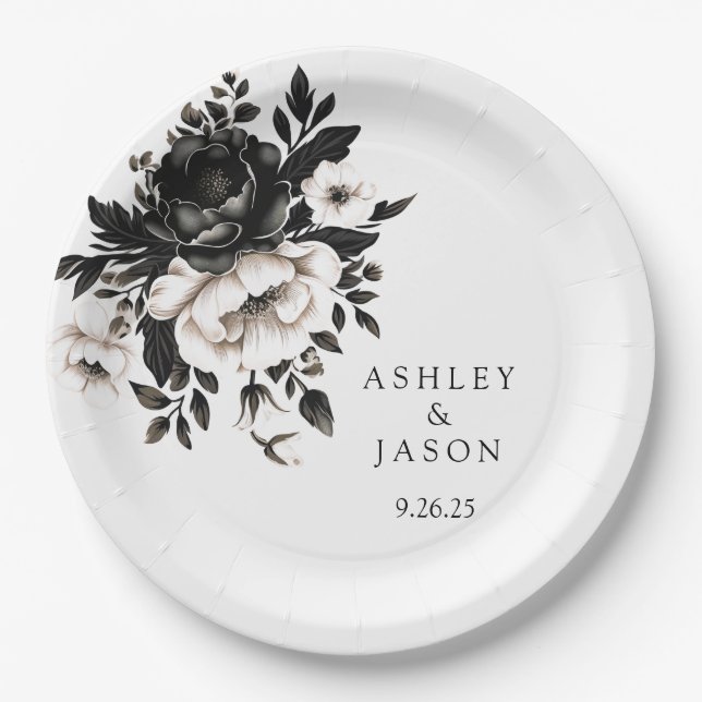 Wedding  paper plates (Front)