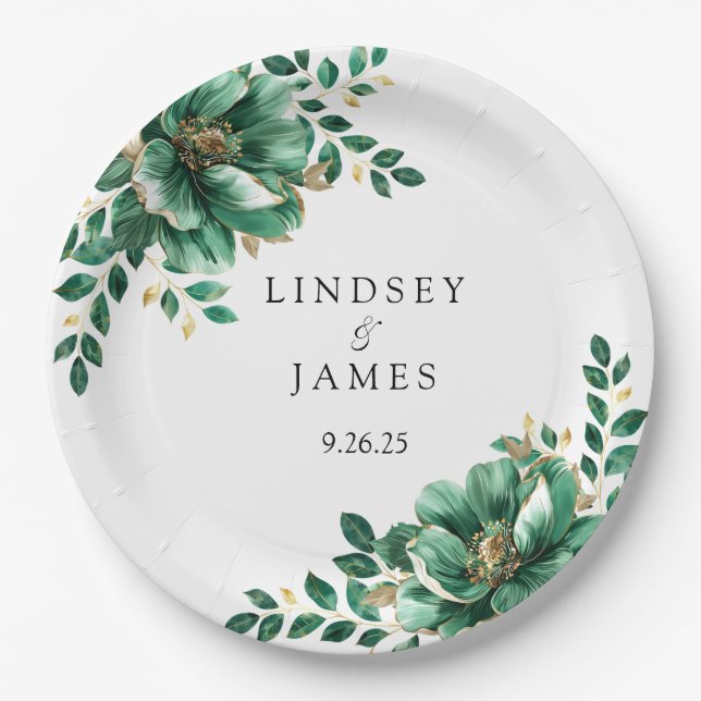 Wedding  paper plates (Front)