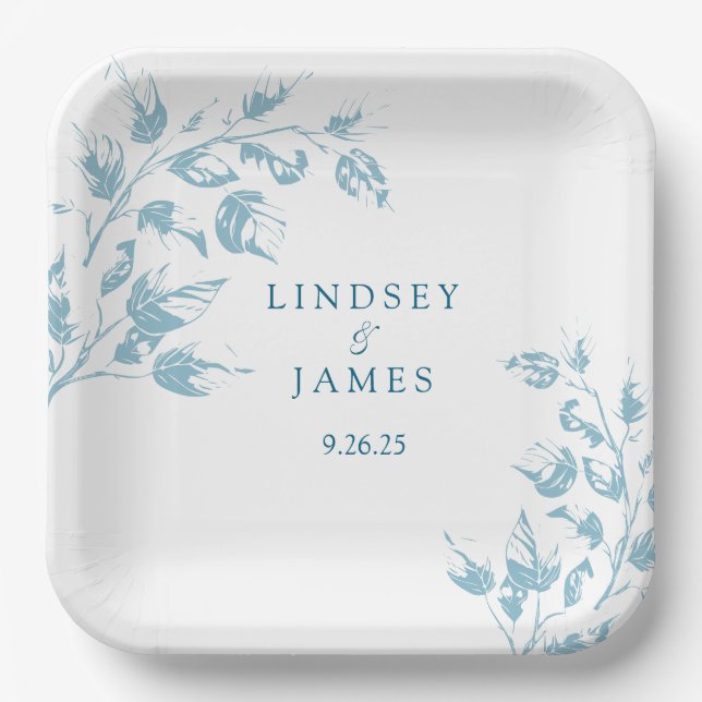 Wedding  paper plates (Front)