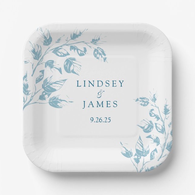 Wedding  paper plates (Front)
