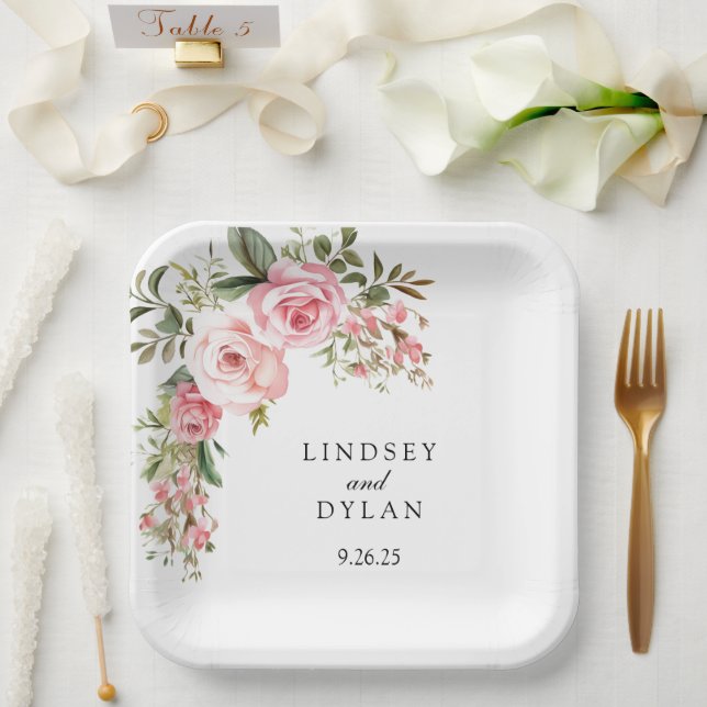 Wedding  paper plates (Wedding)