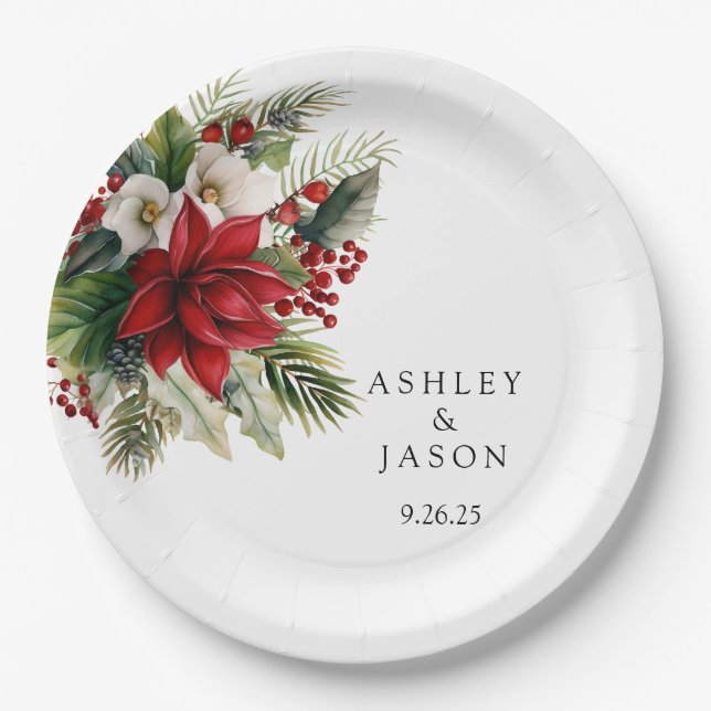Wedding  paper plates (Front)
