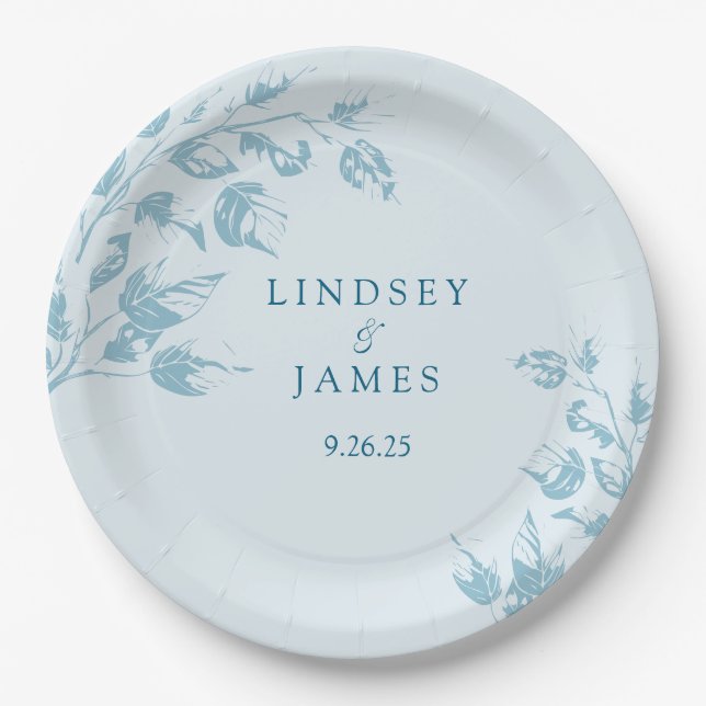 Wedding  paper plates (Front)