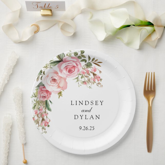 Wedding  paper plates (Wedding)
