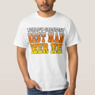 Wedding Parties Favors : Worlds Greatest Best Man T-Shirt