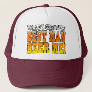 Wedding Parties Favors : Worlds Greatest Best Man Trucker Hat