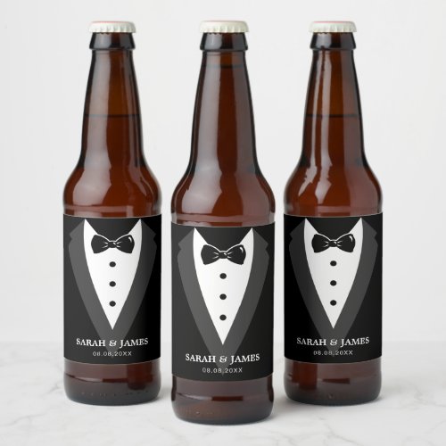 Wedding Party Beer Bottle Beer Bottle Label