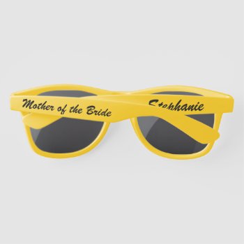 Wedding Party Choose Your Color Mother Of Bride Sunglasses by SocolikCardShop at Zazzle