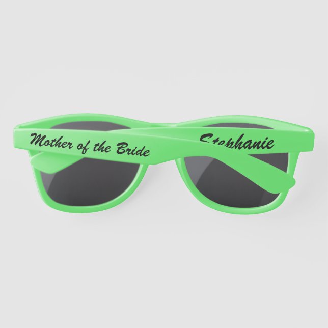 Wedding Party CHOOSE YOUR COLOR Plastic  Sunglasses (Back)