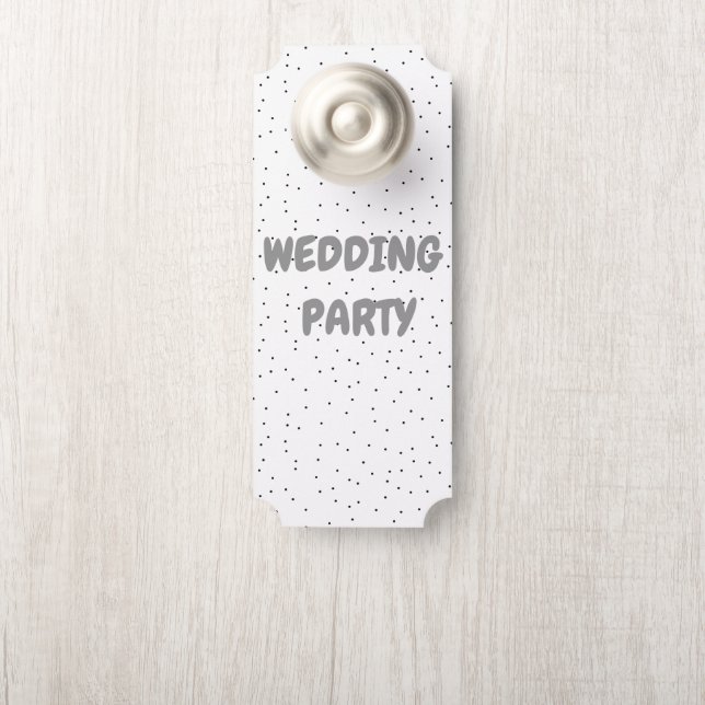 Wedding Party Door Ticket Hanger (On Knob)