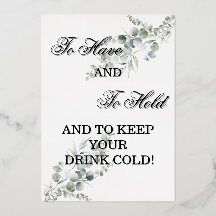 Wedding party favor sign