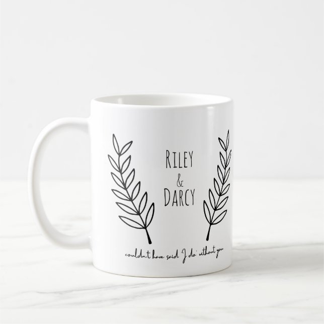 Wedding Party Favors Coffee Mug (Left)