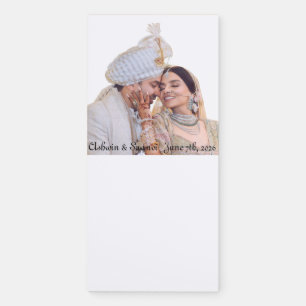 WEDDING PARTY FAVORS MAGNETIC NOTEPAD