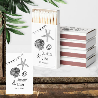 Wedding Party Favors Sea Themed Matchboxes