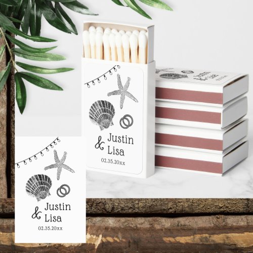 Wedding Party Favors Sea Themed Matchboxes