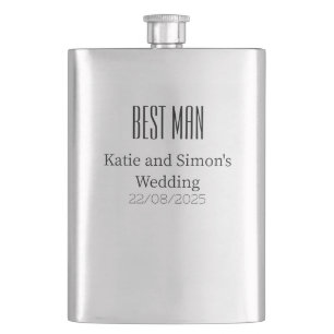 Wedding Party Gift Groomsman Hip Flask