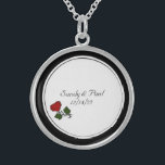 Wedding Party Gift Rose Neclace Sterling Silver Necklace<br><div class="desc">Gorgeous locket with information inside. Available in a variety of price ranges that make it easy for you to find the right one for your wedding budget.</div>