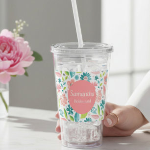 Wedding Party Gift with Name Acrylic Tumbler