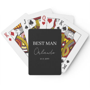 Wedding Party Gifts Best Man  Poker Cards