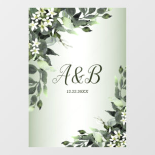 Wedding Party Greenery Floral Eucalyptus Leaves Wall Decal