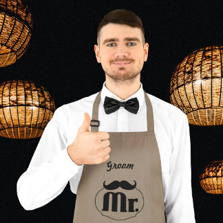 Wedding Party Groom's Long Apron