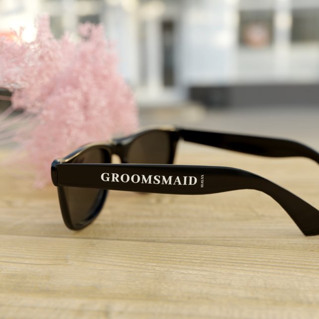 Wedding Party Groomsmaid Sunglasses (Perfect wedding favor for your Groomsmaid or any member of your bridal party. Just add a name & date)