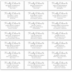 Wedding Party Guest Address Label Sticker