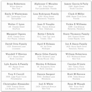 Wedding Party Guest Address Label Sticker