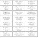 Wedding Party Guest Address Label Sticker<br><div class="desc">Guest names and addresses individual wedding / birthday party/ bridal shower shipping address label stickers for guests.</div>