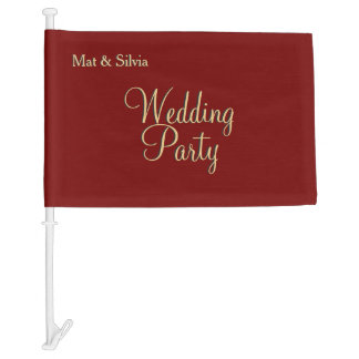 Wedding Party Marcella Car Flag
