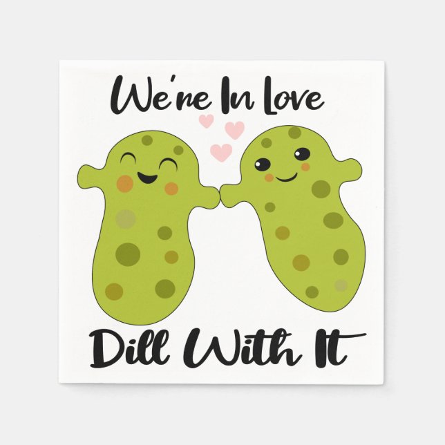Wedding Party Napkins - Funny Romantic Napkins (Front)