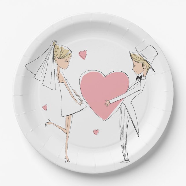 Wedding Party Paper Plates (Front)