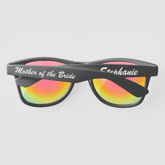 Wedding Party Personalized Plastic SunGlasses